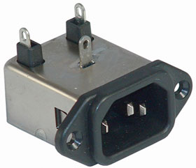 RFI Line Filter 10A, 250VAC Module, Delta